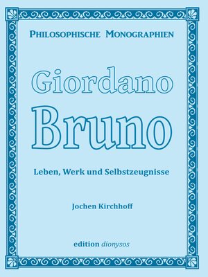 cover image of Giordano Bruno